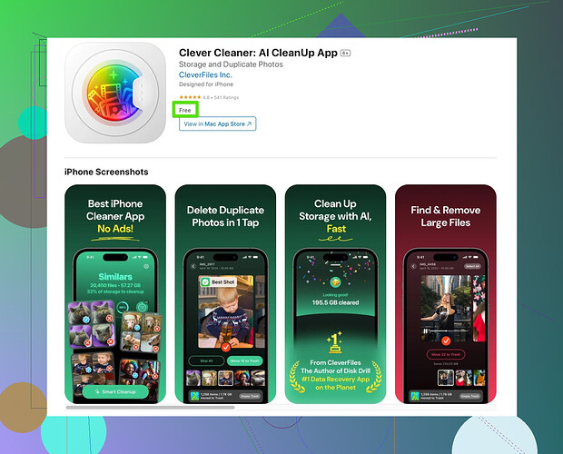 Clever Cleaner App Screenshot