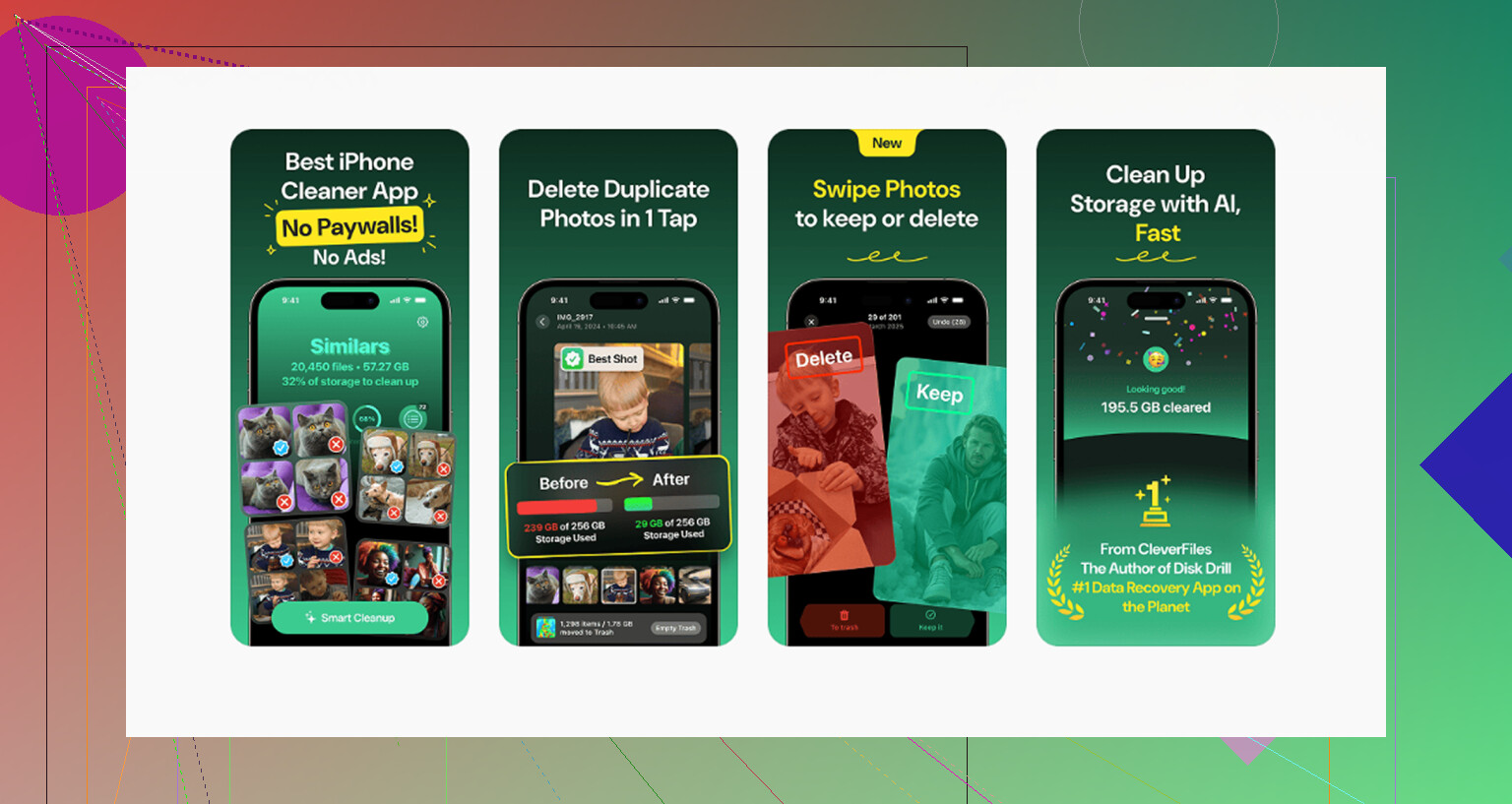 Is there an app to delete all photos from iPhone offline?