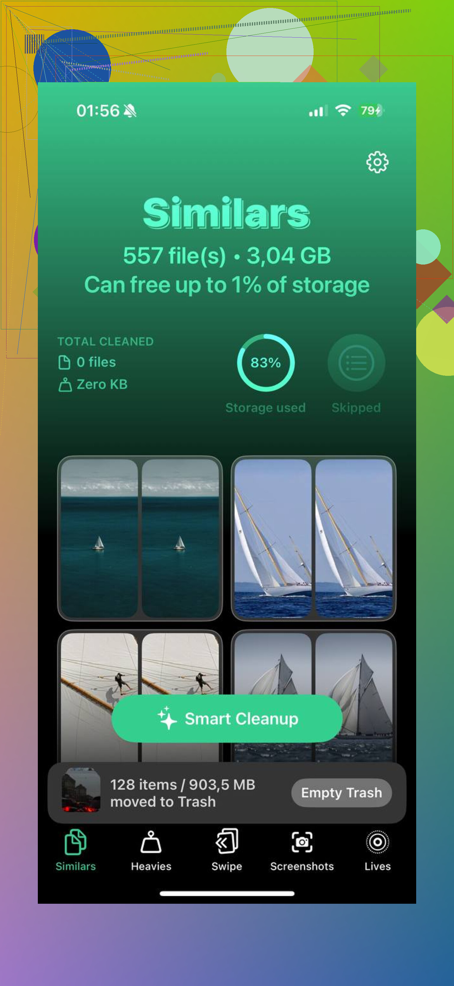 Is there an app to delete all photos from iPhone offline?