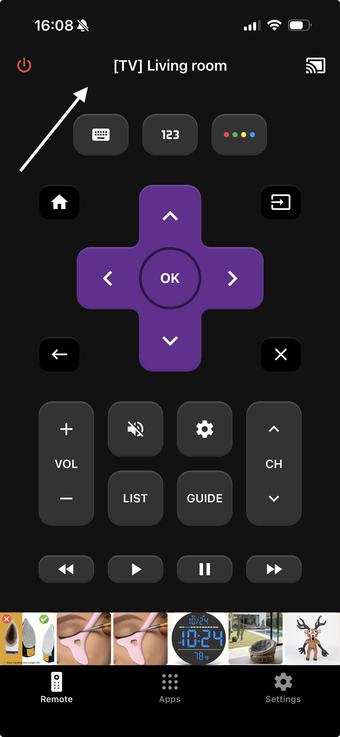 iphone 1. TV Remote - Universal