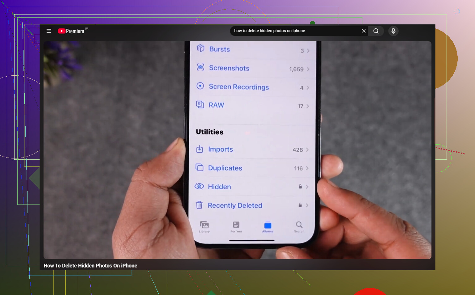 How To Delete Hidden Folder On IPhone When It Shows Zero Photos Inside?