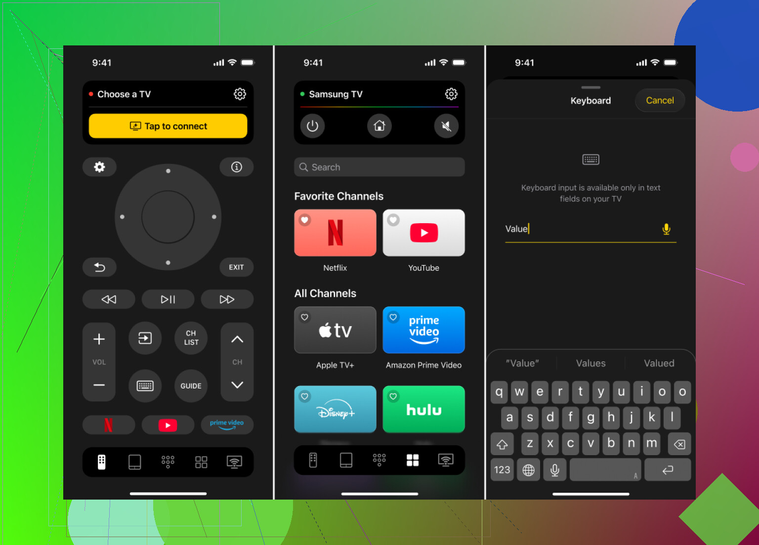 How can I fix my Samsung TV remote and which iPhone remote apps work?