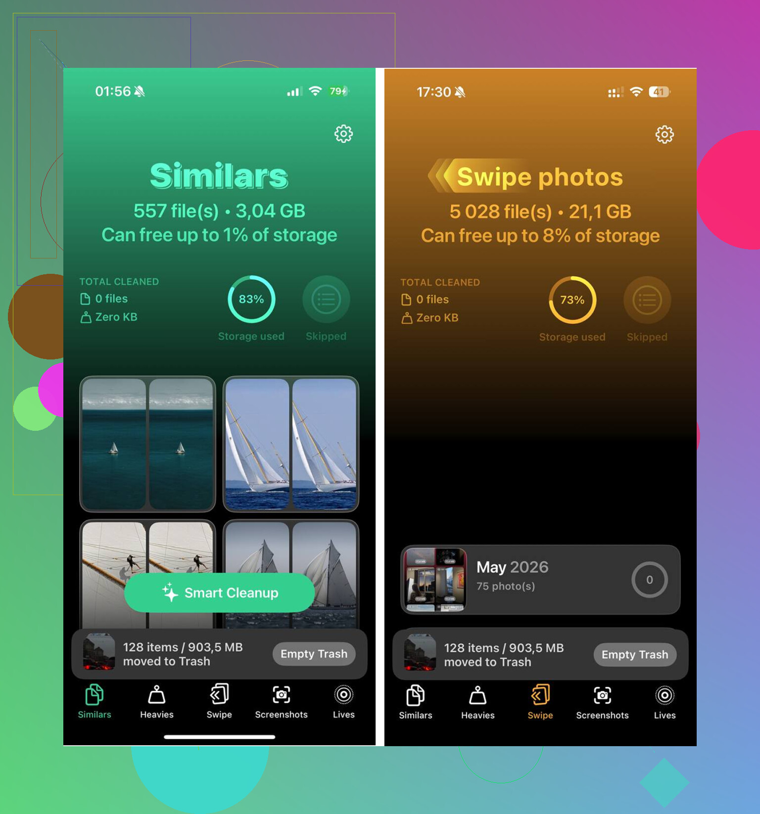 Como faço para parar as notificações de memória cheia do iPhone?