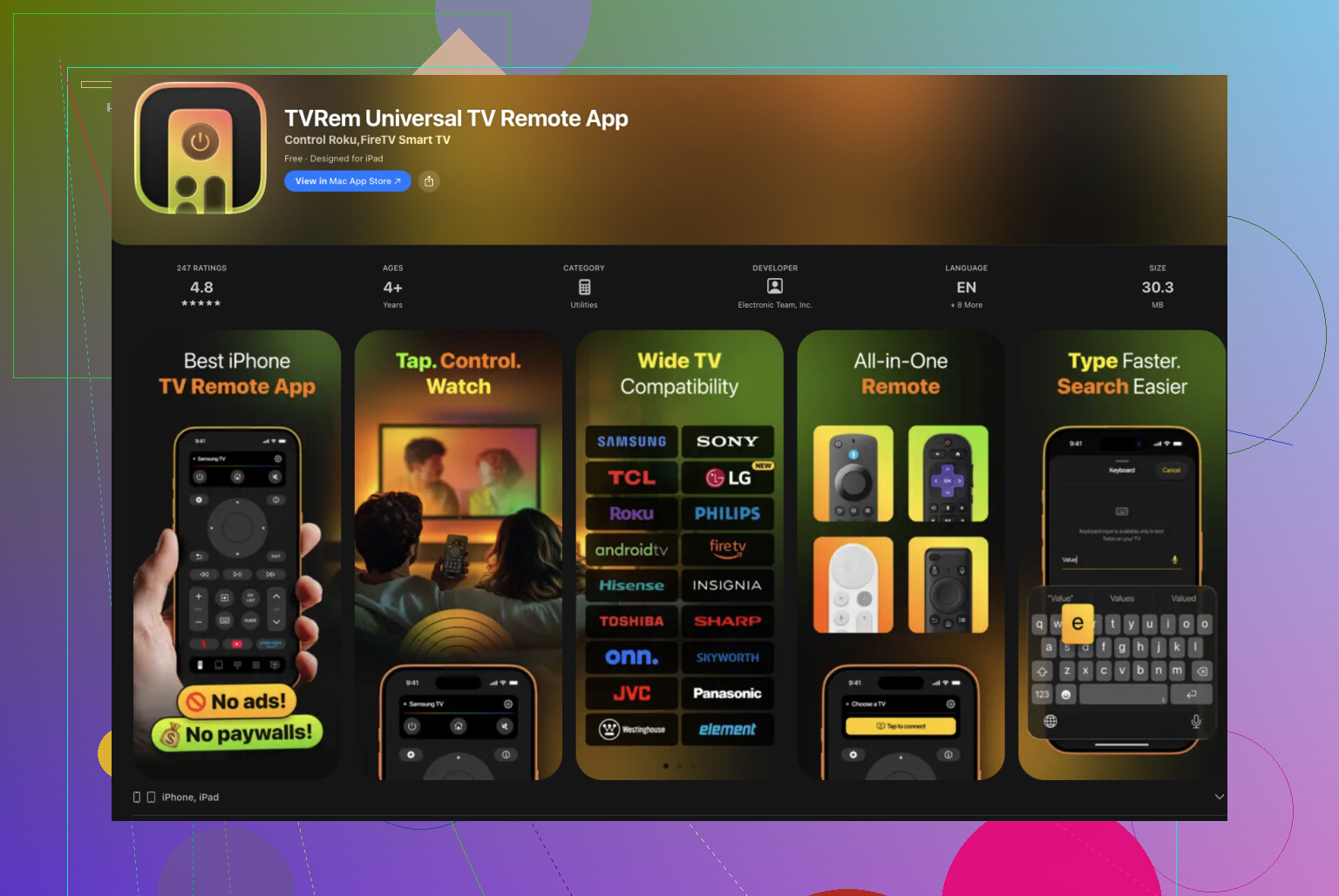 How can I fix my Samsung TV remote and which iPhone remote apps work?