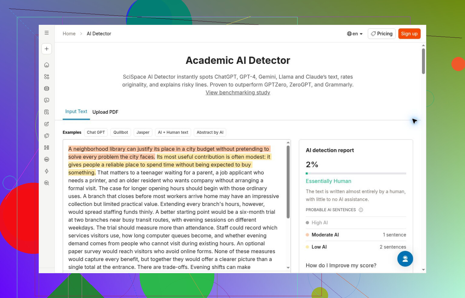 10. NoteGPT AI Detector