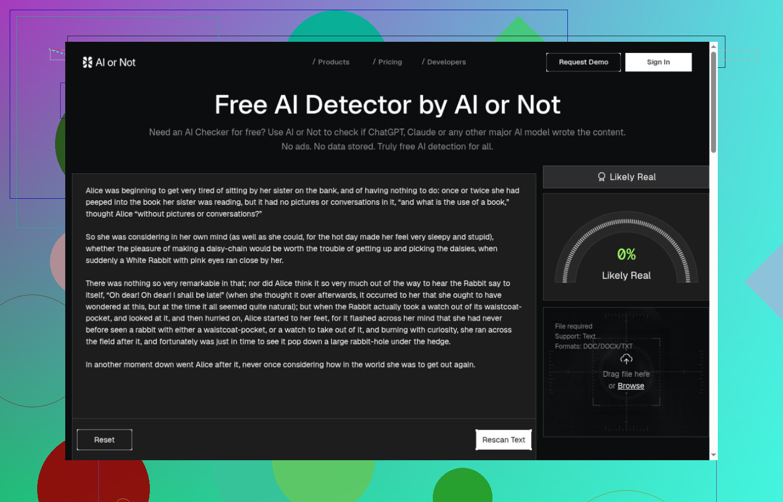 1. Clever AI Detector