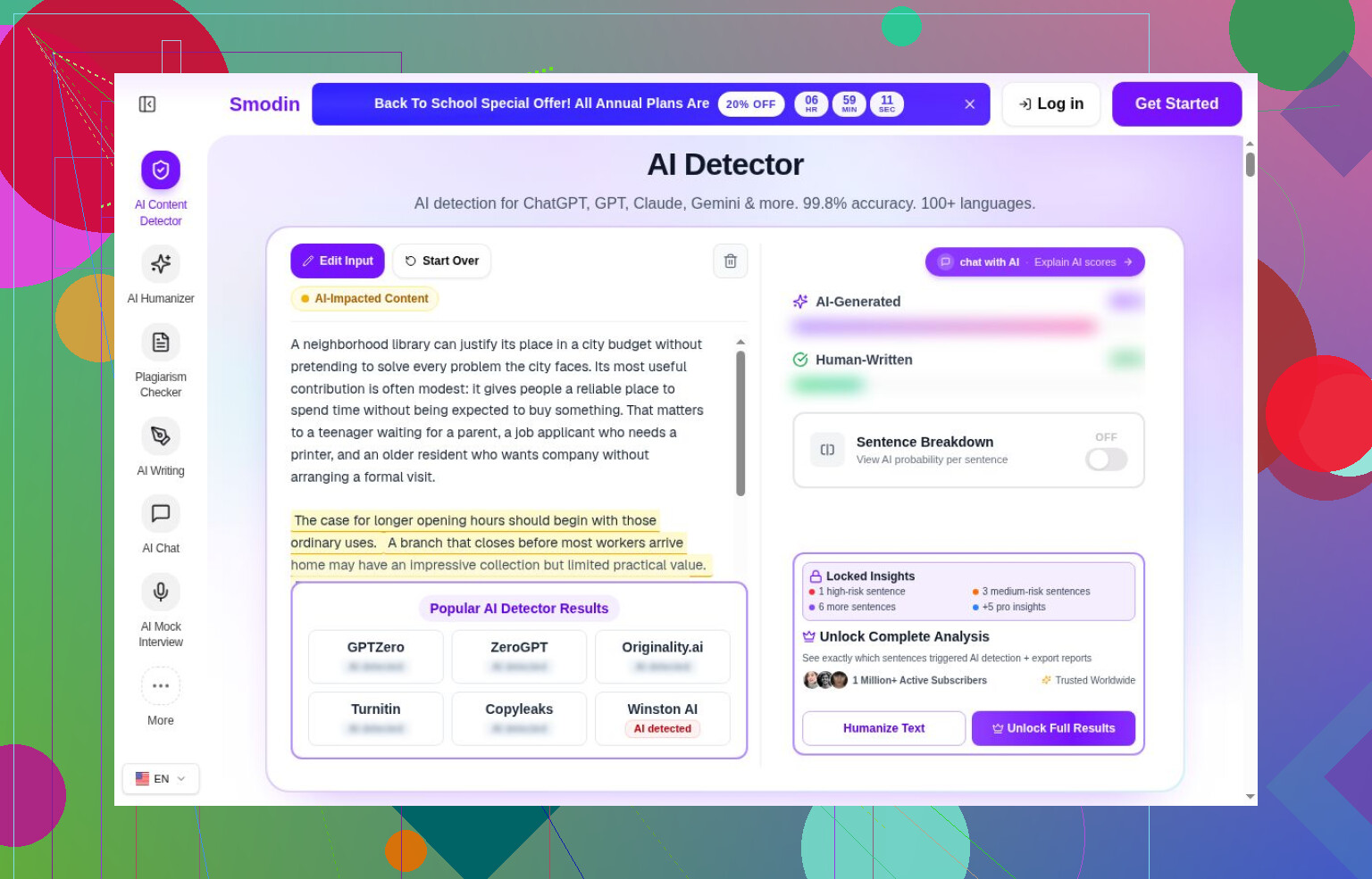 13. SciSpace AI Detector